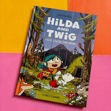 Load image into Gallery viewer, Hilda and Twig : Hide from the Rain  *** SIGNED
