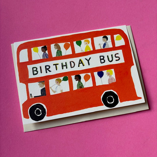 Birthday Bus Card