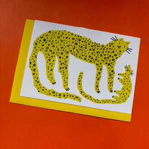 Leopard  & Cub Card